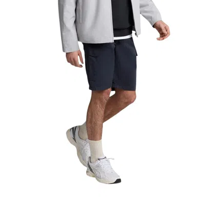 Lyle & Scott Black Cotton Bermuda Shorts In Blue