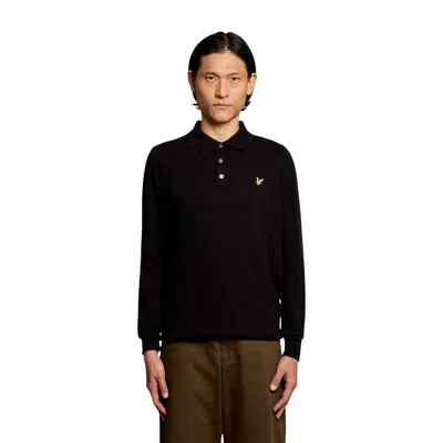 Lyle & Scott Black Cotton Sweatshirt In Multi