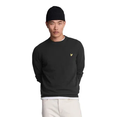 Lyle & Scott Black Cotton Sweatshirt In Multi