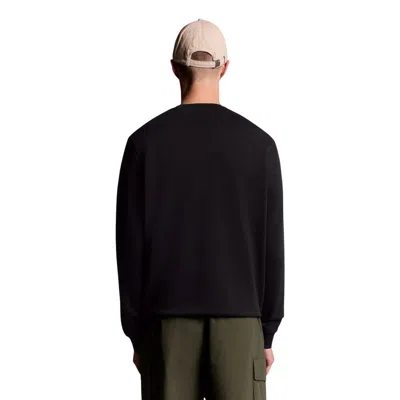 Lyle & Scott Black Cotton Sweatshirt In Multi