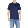 Lyle & Scott Blue Cotton Polo Shirt In Blue