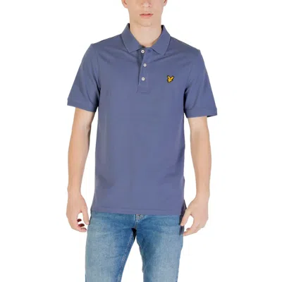 Lyle & Scott Blue Cotton Polo Shirt In Purple