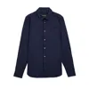 Lyle & Scott Lw1115ton Ls Slim Fit Poplin Shirt In Navy