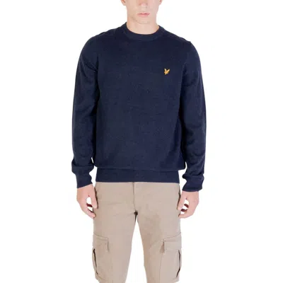 Lyle & Scott Crew Neck Long-sleeve Sweater In Blue