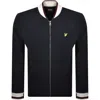 Lyle & Scott Lyle And Scott Bomber Sweatshirt Navy In Blue