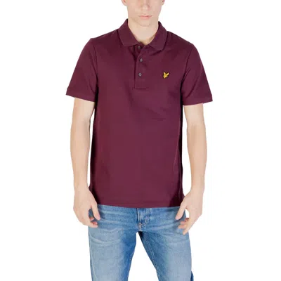 Lyle & Scott Bordeaux Cotton Polo Shirt In Burgundy
