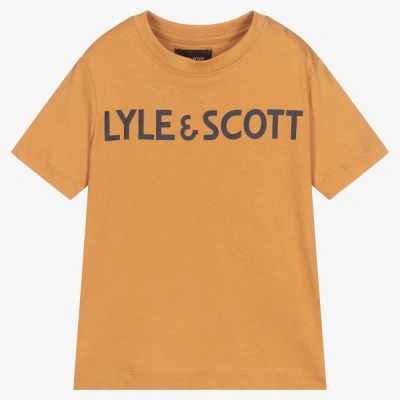 Lyle & Scott Kids' Boys Beige Cotton T-shirt