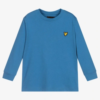 Lyle & Scott Kids' Boys Blue Cotton Top