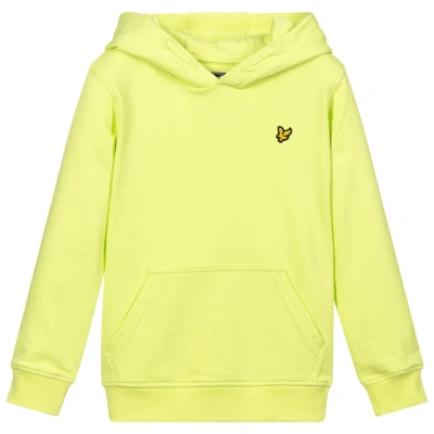 Lyle & Scott Kids' Boys Green Cotton Logo Hoodie