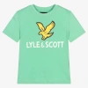 LYLE & SCOTT BOYS GREEN COTTON T-SHIRT