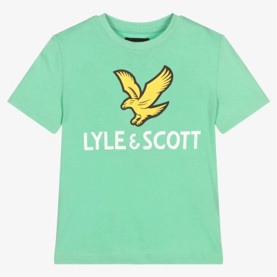 Lyle & Scott Kids' Boys Green Cotton T-shirt