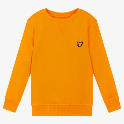 Lyle & Scott Kids' Boys Orange Cotton Sweatshirt