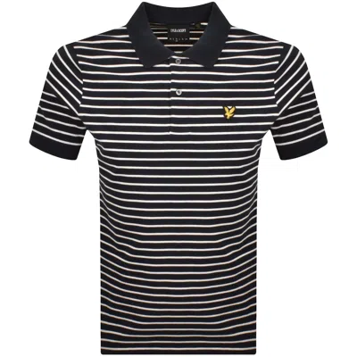 Lyle & Scott Lyle And Scott Breton Polo T Shirt Navy In Blue