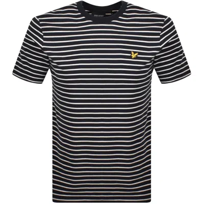 Lyle & Scott Lyle And Scott Breton T Shirt Navy In Black