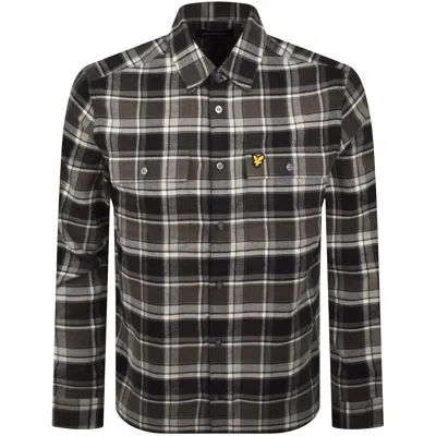 Lyle & Scott Lyle And Scott Brushed Check Shirt Black