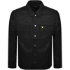 Lyle & Scott Lyle And Scott Brushed Overshirt Black In Black