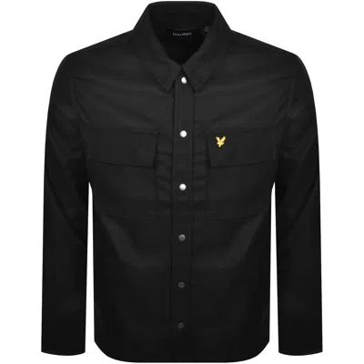Lyle & Scott Lyle And Scott Brushed Overshirt Black