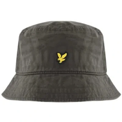 Lyle & Scott Bucket Hat In Gunmetal In Black