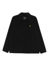 Lyle & Scott Buttoned Pocket Jacket In Black