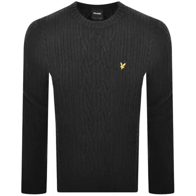Lyle & Scott Lyle And Scott Cable Knit Jumper Black