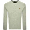 Lyle & Scott Lyle And Scott Cable Knit Jumper Green In Green