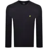 Lyle & Scott Lyle And Scott Cable Knit Jumper Navy In Black