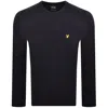 Lyle & Scott Lyle And Scott Cable Knit Jumper Navy In Blue