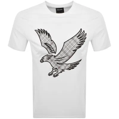 Lyle & Scott Lyle And Scott Check Eagle T Shirt White