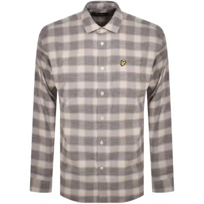 Lyle & Scott Lyle And Scott Check Overshirt Beige