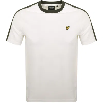 Lyle & Scott Lyle And Scott Contrast Taped T Shirt Off White