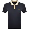 Lyle & Scott Lyle And Scott Contrast Tipped Polo Navy In Blue