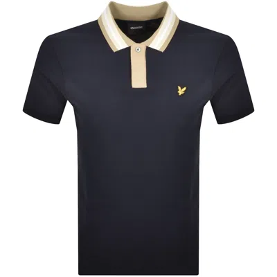 Lyle & Scott Lyle And Scott Contrast Tipped Polo Navy