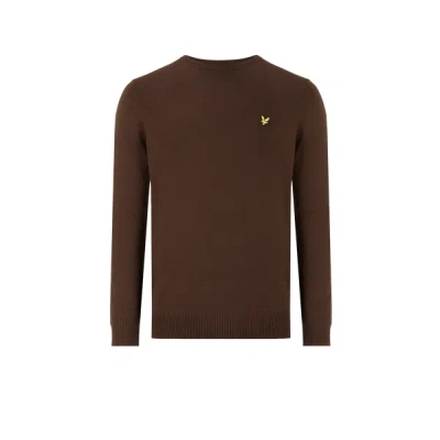 Lyle & Scott Cotton And Wool Jumper In Brown