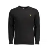 Lyle & Scott Black Cotton Sweater In Black