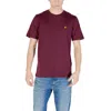 Lyle & Scott Lyle And Scott Crew Neck T Shirt Burgundy