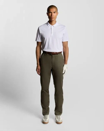 Lyle & Scott Course Stretch Chino Pants In Green