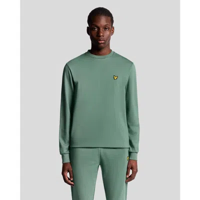 Lyle & Scott Crew Neck Long Sleeve Fly Fleece In Gray