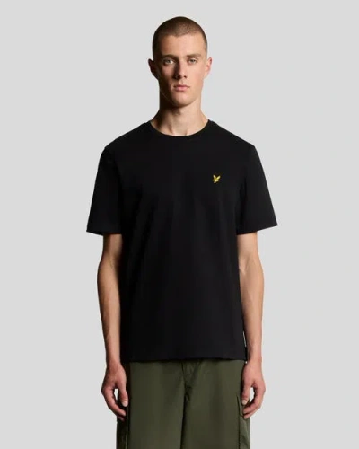 Lyle & Scott Crew Neck Short Sleeve T-shirt In Black