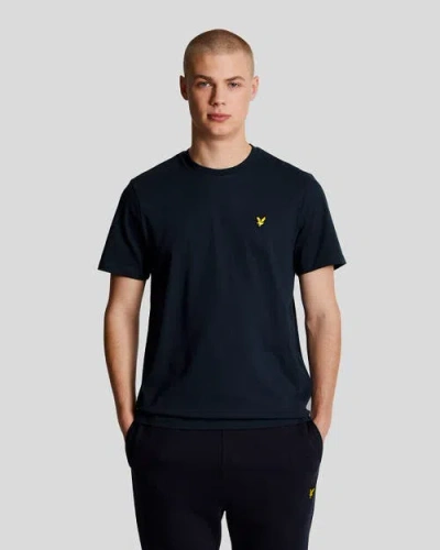Lyle & Scott Crew Neck Short Sleeve T-shirt In Blue