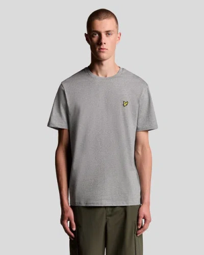 Lyle & Scott Crew Neck Short Sleeve T-shirt In Brown