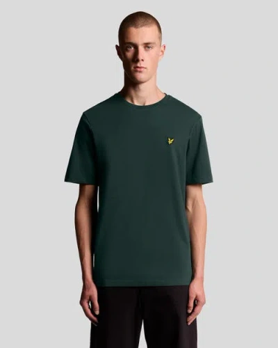 Lyle & Scott Crew Neck Short Sleeve T-shirt In Green