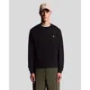 Lyle & Scott Plain Long Sleeve T-shirt In Black