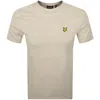 Lyle & Scott Lyle And Scott Crew Neck T Shirt Beige In Multi