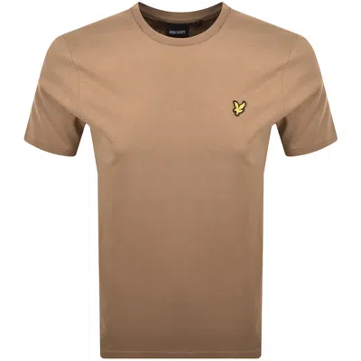 Lyle & Scott Lyle And Scott Crew Neck T Shirt Brown