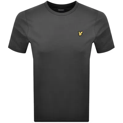 Lyle & Scott Lyle And Scott Crew Neck T Shirt Grey In Black