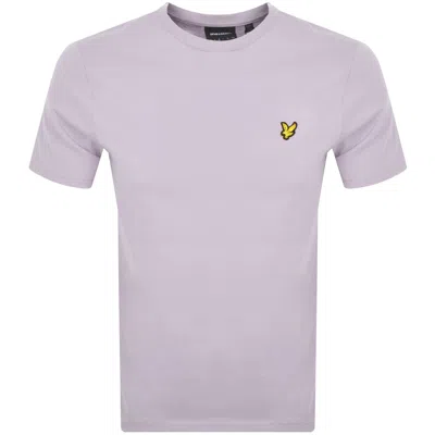 Lyle & Scott Lyle And Scott Crew Neck T Shirt Lilac In Purple