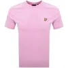 Lyle & Scott Lyle And Scott Crew Neck T Shirt Pink In Pink