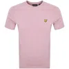 Lyle & Scott Lyle And Scott Crew Neck T Shirt Pink In Purple