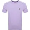 Lyle & Scott Lyle And Scott Crew Neck T Shirt Purple In Purple