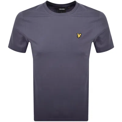 Lyle & Scott Lyle And Scott Crew Neck T Shirt Purple In Blue
